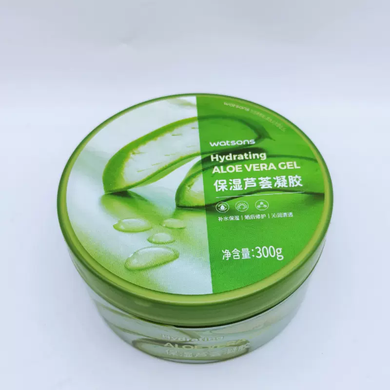 屈臣氏芦荟舒缓保湿凝胶300g 清爽晒后急救修护 舒缓睡眠面膜