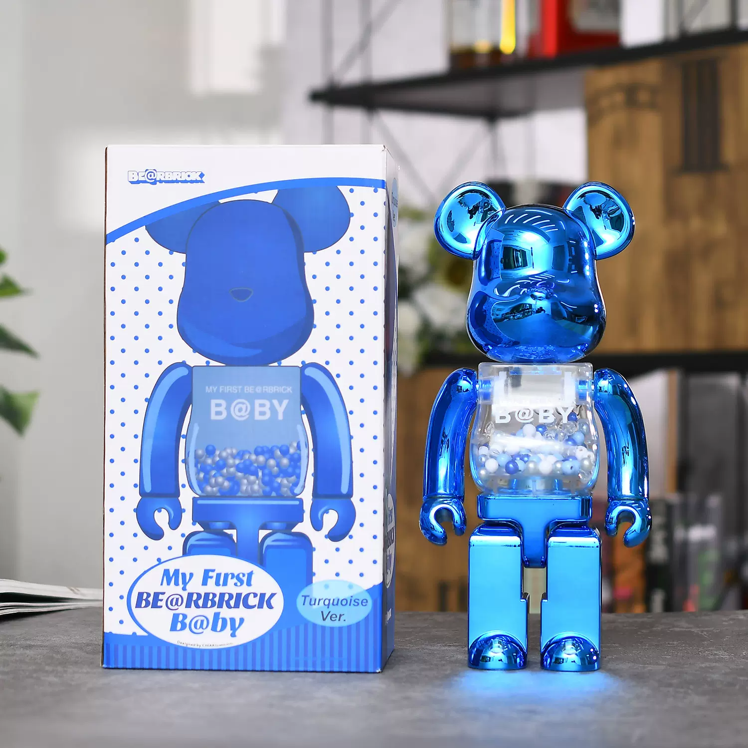 bearbrick400暴力熊积木熊电镀系列网红潮流公仔摆件礼物-Taobao Malaysia