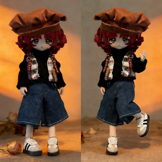 8 minutes 12 minutes ob11 baby clothes 11-17 cm retro college style Pennybon Nitu Asi body bjd baby clothes