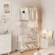 Clothes rack floor-standing bedroom dormitory coat rack small simple household clothes storage storage clothes drying rack mobile
