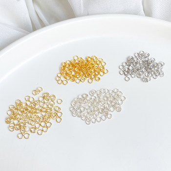 14K bag gold guarantee titanium steel small opening ring single circle
