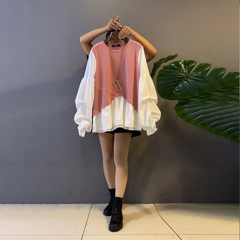 Two pieces of long -sleeved long -sleeved T -shirts in large size women's long -sleeved T -shirts
