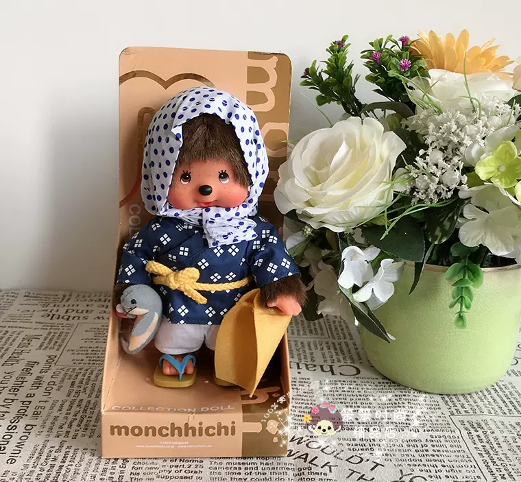 正版蒙奇奇monchhichi 35週年日本浪漫紀行島根安來節漁女 Taobao