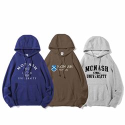 Monash University Sweatshirt Hoodie Monash Souvenir Winter Fleece Thick and Thin Peripheral School Uniform Jacket Monash