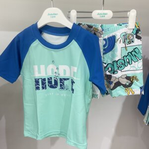 
Jiu Suiban domestic counter genuine purchase 25 years summer boys short-sleeved shorts swimsuit set S4212016