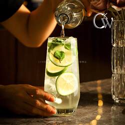 Ckw Juice Cup, High-End Glass Water Cup, Light Luxury Home Drinking Cup, Cocktail Cup for Mojito