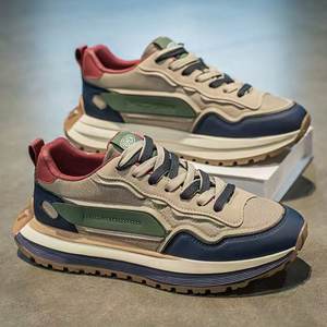 
Men's shoes 2025 men's shoes casual versatile sports shoes Hong Kong style high-value dad shoes new high-end thick-soled trendy shoes