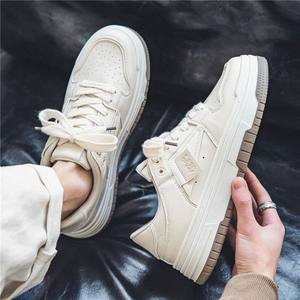 
Men's shoes trendy shoes 2025 summer new high-rise white shoes for boys thick sole casual Korean versatile sports shoes
