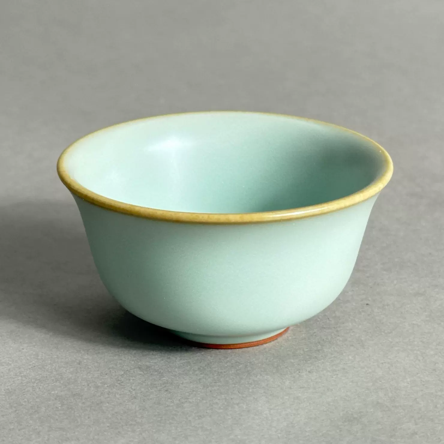 台湾晓芳窑汝窑天青不开片玛雅杯蔡晓芳老师作品