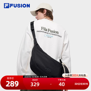 
FILA FUSION Fashion Brand Couple Shoulder Bag 2024 New Winter Fashion and Casual Two-in-One Lazy Bag