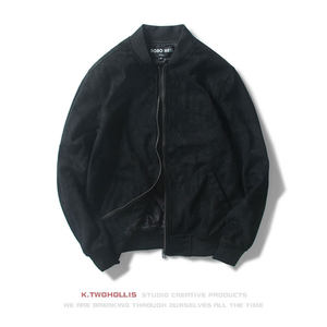 New trendy brand air force suede flight jacket warm baseball uniform jacket casual top men Korean style slim fit
