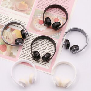 
Internet celebrity mini bjd doll headphone accessories college style handsome headset for baby decorative simulation model headphones