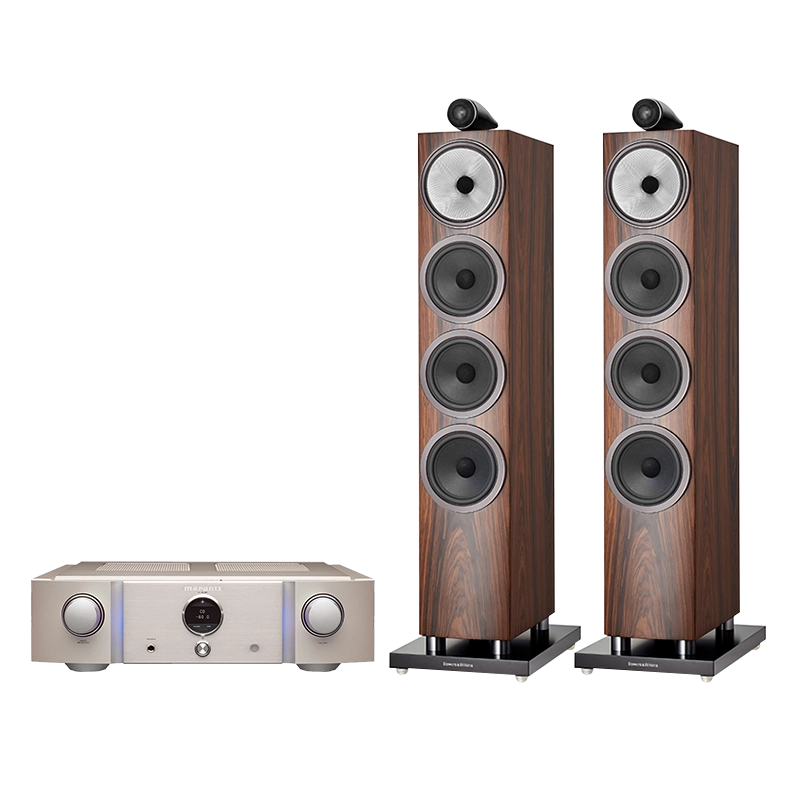 中国花瓶【桐箱付】 B&W宝华韦健702S3 HiFi落地箱+马兰士PM10旗舰功放机