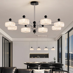 Italian Minimalist Living Room Chandelier 2025 New Model Simple Modern Hall Main Light Crystal Lamp High-End Zhongshan Lighting Fixtures