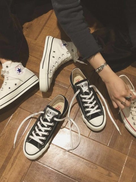 Japanese version of Japan purchased straight mail, Faye Wong Converse All J Nissan canvas shoes
