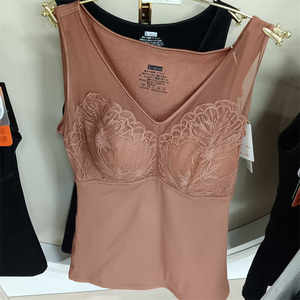 
Sisirou 28807 thickened double-layer base layer no-wear bra no rims slim underwear lace thermal vest