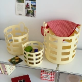 Ins стиль полая корзина для грязной одежды с заварным кремом, корзина для хранения грязной одежды, домашняя корзина для хранения, подвесная корзина для хранения в ванной комнате