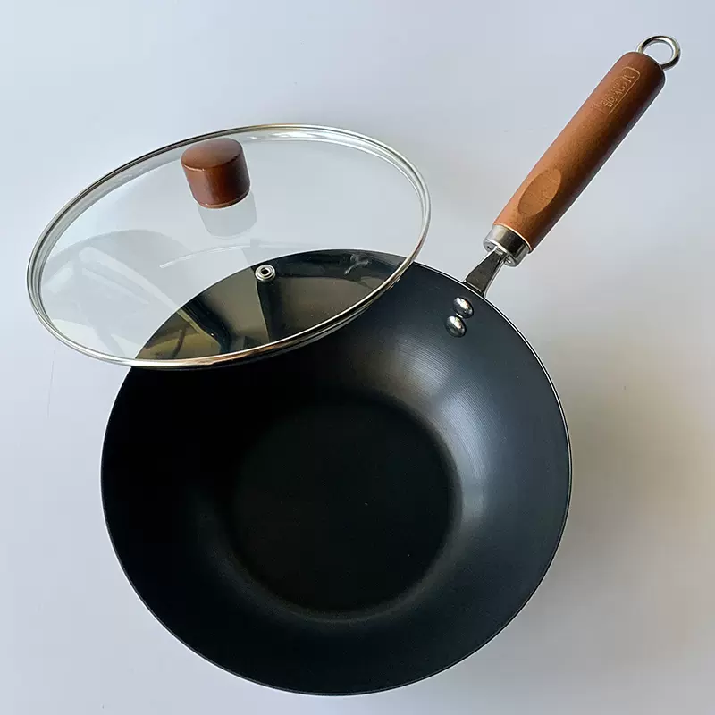 未丸迷你小铁锅家用炒锅不粘锅无涂层平底炒菜锅一人食电磁炉适用