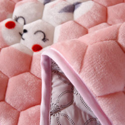 Winter Warm Milk Velvet Mattress Pad, Home Bed Mattress, Bedroom Bedding Blanket, Student Dormitory Single Mattress Quilt
