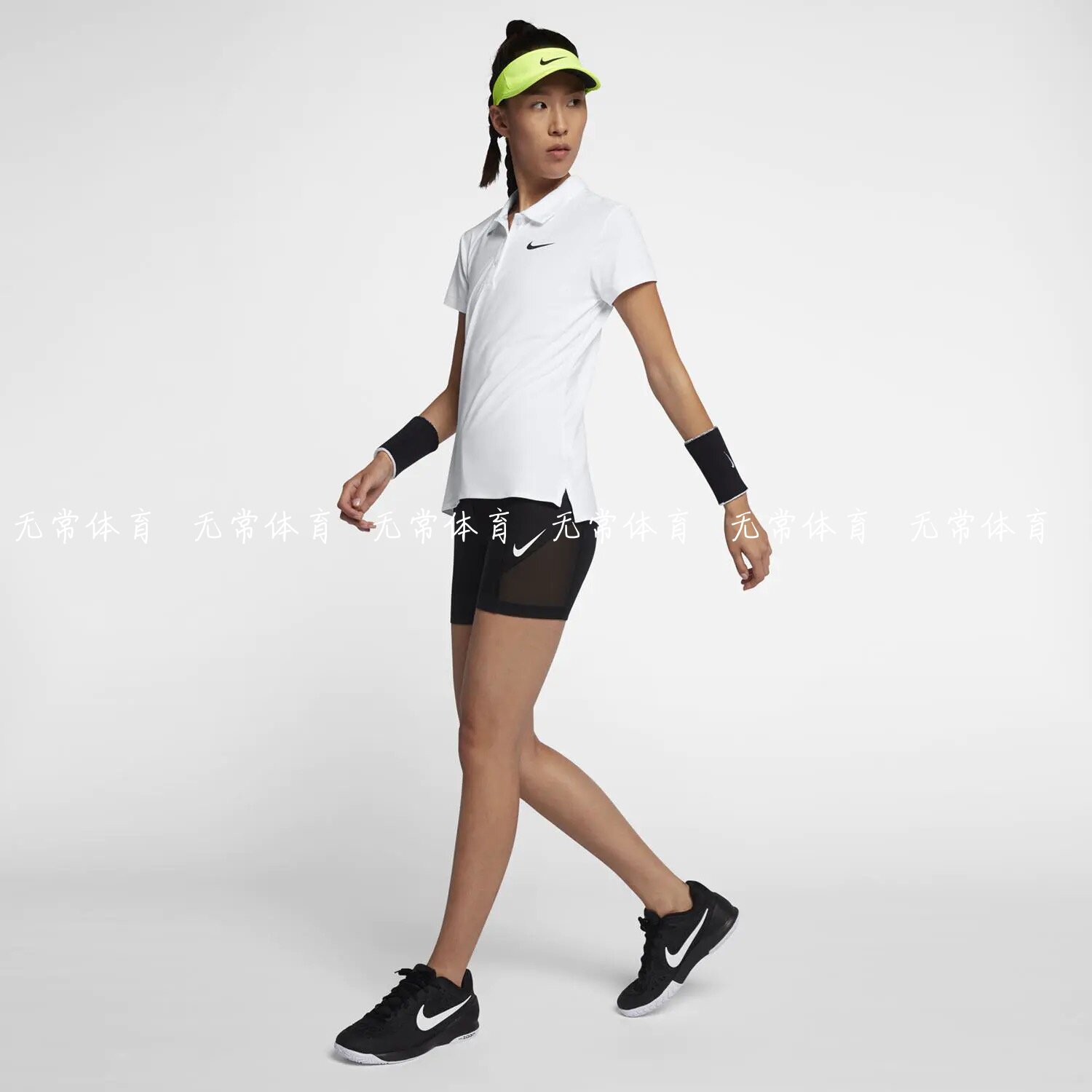 NIKE Nike теннисная одежда женская спортивная рубашка-поло с короткими рукавами и короткими рукавами Wimbledon быстросохнущая дышащая футболка 830422