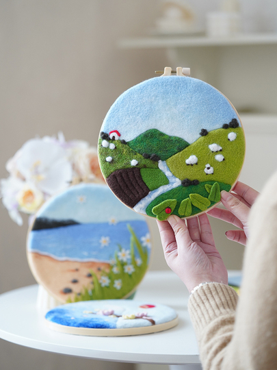 Taste Wool フェルトクラフトキット - ハート型フォトフレーム DIY