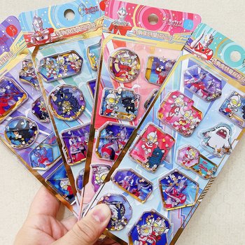 Classic Ultraman Three-dimensional Water Drink Sticker Cartoon Sticker