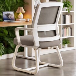 Computer Chair, Office Chair, Comfortable Long-Sitting Chair, Dormitory Study Chair, Home Study Desk Chair, Mahjong Chair, Staff Chair with Backrest