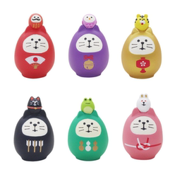 Zakka Miscellaneous Goods Japanese-Style Mascot Blessing Daruma Resin ins Gift Desktop Small Ornament