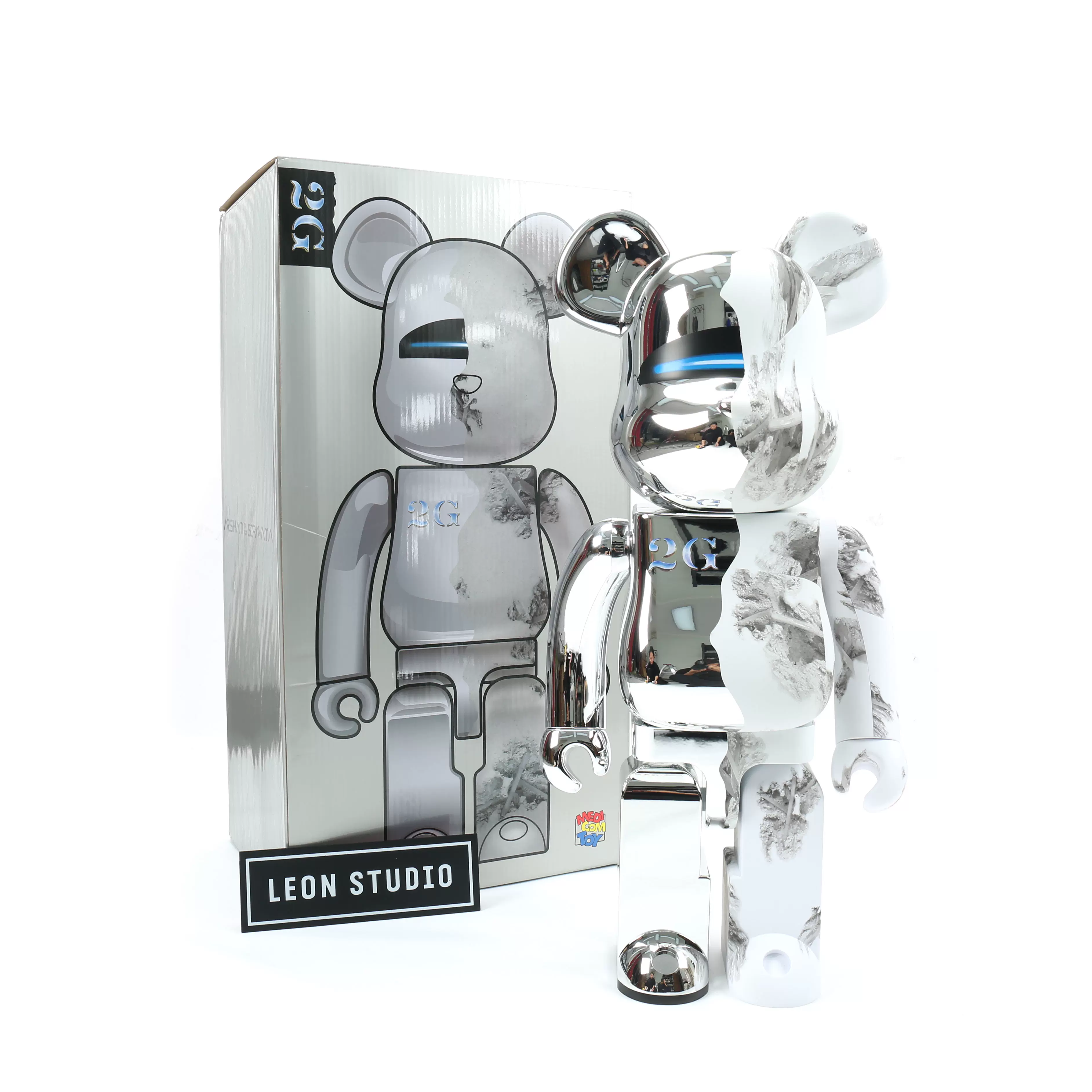 空山基Sorayama x Daniel Arsham x 2G Tokyo Bearbrick 1000%-Taobao