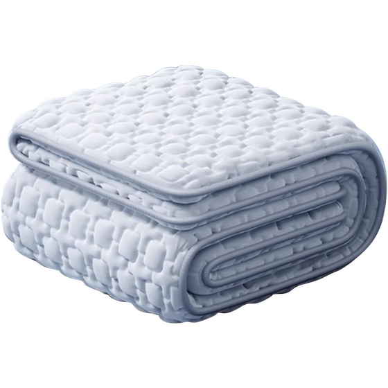 Latex mats summer 2024 new mother and baby category thickened three -piece bedbladder ice silk table summer machine washing mattress
