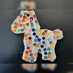 New Year's Mosaic Handmade DIY Pony Decorative Ornaments Kindergarten Creative Crystal Mosaic Stone Making Materials
