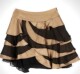 All-match three-dimensional layered cake skirt skirt miniskirt black mulberry silk pairing gold women's clothing spring and summer ma 4
