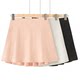 Little Ru European and American style hot girl sports skirt for women in spring and autumn solid color versatile anti-exposure high waist A-line pleated skirt