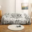 Internet người nổi tiếng khăn sofa che phủ đầy đủ chống trượt đôi ghế sofa chăn che chăn Châu Âu mục vụ vải bọc ghế sofa dày các mẫu ga giường spa Trang bị tấm