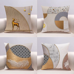 Modern Light-Style Sofa Cushion for Living Room, Study, with Insert, Suitable for Guesthouses, Car Interiors, and Bungalows, Stain-Resistant Cushion
