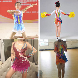 New Jazz Style Cheerleading Costumes for Primary and Secondary School Students, Group Competition Aerobics Dance Performance Costumes, Gymnastics Competition