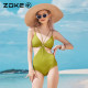 Zhuke one-piece triangle bikini sexy swimsuit women comfortable green seaside vacation hot spring fashion beautiful swimsuit