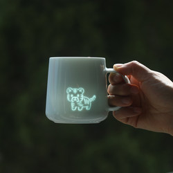 Jingdezhen Zodiac Cup Exquisite Porcelain Ceramic Water Cup with Lid Mug Couple Cute Coffee Cup Gift Tea Cup