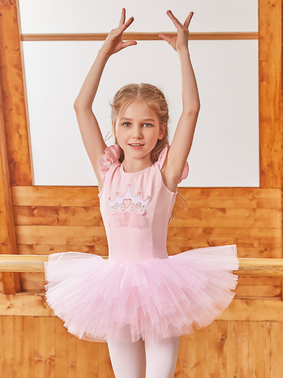 Abito Spettacolo Bambina Tut&ugrave; E Body Per Bambine | In Cotone, Per Danza Classica E Ginnastica | Nuovo Con Etichette Tutu Bodysuit Per Bambina Balletto