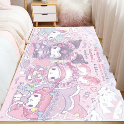 Carpet for Bedroom, Bedside Rug, ins Internet Celebrity Style, Full Coverage for Room and Balcony, Cute and Girly, Children's and Girls' Floor Mat