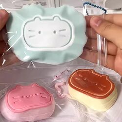 Cute Semi-Cooked Cheese Rebounding Kitten Stress Relief Toy for Cats and Students, High Aesthetic Value, Same Style as on Xiaohongshu, Wholesale