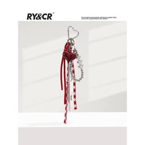 
Ankola red New Year red bow miu bag pendant car keychain pendant for women high-end