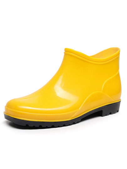 靴 YELLOW SHORT BOOTS Lsize YELLO / CIOCCOLATA SINGLE SNEAKER SHORT BOOTS