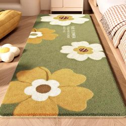 Children's Bedroom Bedside Rug, Thickened for Winter, Can Be Used for Sleeping and Sitting, Living Room Coffee Table Floor Mat, Plush Carpet for Girls' Room