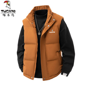 
Woodpecker down cotton vest men's winter outer wear trendy handsome warm thickened vest vest jacket