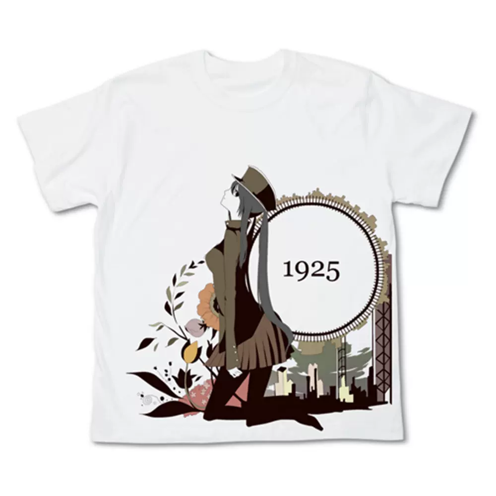 现货小部屋日版周边cospa 短袖t恤初音未来原创歌曲1925映画