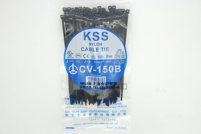 Taiwan KSS UL flame retardant nylon cable tie cable tie CV-150B3.6*150 ...