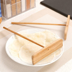 Pancake Scraper Bamboo Dragonfly Fruit Tool Rake Scraper Household Pancake Spreader Egg Pancake Tool Dough Baking Wooden Scraper