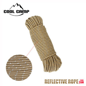 
Outdoor camping high-density tent rope high-strength camping rope khaki reflective rope canopy fixed adjustment