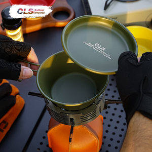 
CLS Outdoor Snow Bowl 304 Stainless Steel Bowl Camping Mountaineering Single Camping Picnic Tableware Portable Snow Bowl